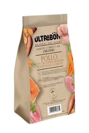 Più Venduto Ultrabon Cibo Per Cani Puppy Gusto Pollo Tacchino Salmone