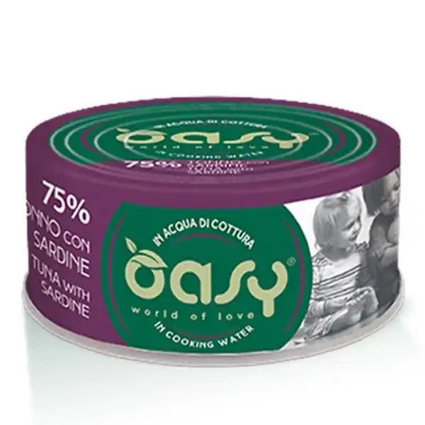 Vendita Finale OASY MORE LOVE tonno con sardine in acqua di cottura